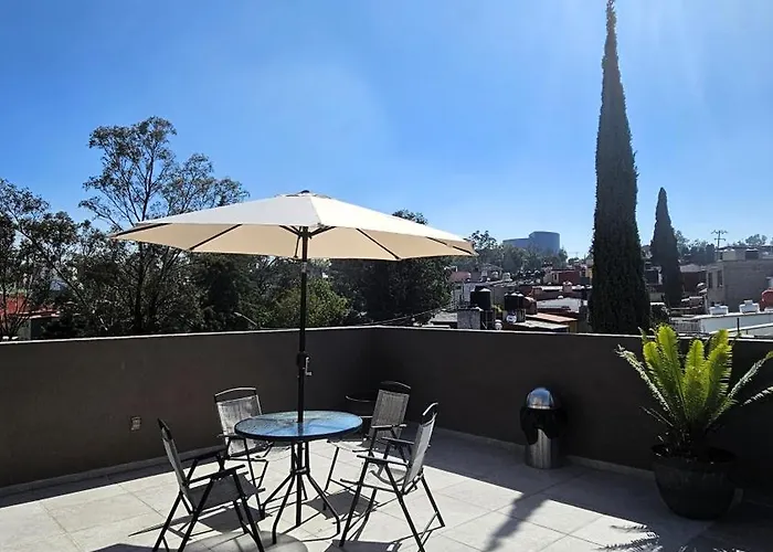 R06 At Itesm Cem Full Services, Shared-kitchen, Fridge ,laundry, Smart Tv, Parking, Balcony Mexico City