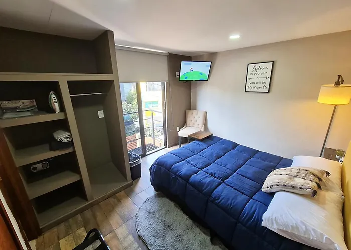 Apartment R06 At Itesm Cem Full Services, Shared-kitchen, Fridge ,laundry, Smart Tv, Parking, Balcony *