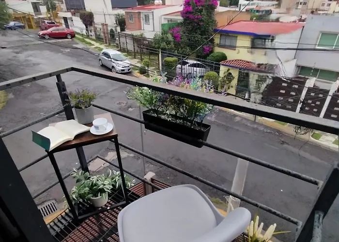 Apartment R06 At Itesm Cem Full Services, Shared-kitchen, Fridge ,laundry, Smart Tv, Parking, Balcony