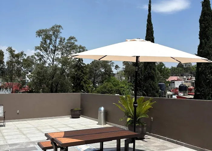 Apartment R06 At Itesm Cem Full Services, Shared-kitchen, Fridge ,laundry, Smart Tv, Parking, Balcony *